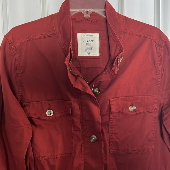 Sonoma brand lightweight jacket. NWOT never worn. Rust color size XL - Picture 2 of 8